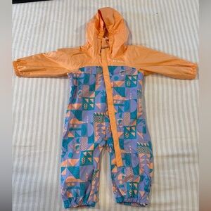 Columbia infant critter jitters II rain suit, 12-18m